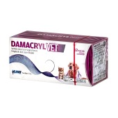 DAMACRYL (ПГА) плетеная рассасывающаяся нить (1 * 75 см, 4-0) с иглой 16 мм, 3/8, обратно-режущая, 12 шт