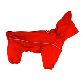 КОМБИНЕЗОН демисезонный для собак, СУКА, размер 25-1 мембрана, с капюшоном, коралл, OSSO