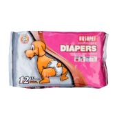 Подгузники HUSH PET, размер XS (2 - 4 кг), 12 шт.