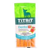 TITBIT лакомство ДЕНТАЛ+ трубочка с мясом индейки для собак мини-пород