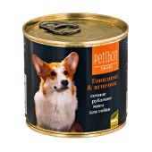 ЧЕТВЕРОНОГИЙ ГУРМАН Petibon Smart рубленое мясо для собак (ГОВЯДИНА, ЯГНЕНОК), 240 г