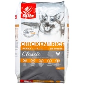 BLITZ Classic для собак всех пород (КУРИЦА, РИС), 15 кг