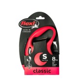 Рулетка CLASSIC S (8 м, 12 кг) трос, красный, FLEXI