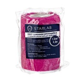 Бандаж самофиксирующийся STARLAB 7,5 см * 4,5 м с горькой пропиткой, розовый