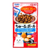 INABA Ciao Ball шарики с кремовой начинкой (ТУНЕЦ МАГУРО, КАЦУОБУСИ), 3 шт по 10 г