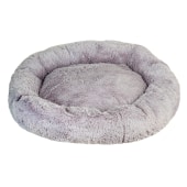 Лежак для животных CLOUD №3 (85 * 85 * 20 см) искусственный мех, серый