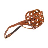 Намордник кожаный №3 РЕШЁТКА, ЧК