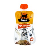 TITBIT лакомство соус мясной с индейкой для кошек, 100 г