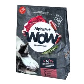 ALPHAPET WOW для взрослых собак средних пород (ГОВЯДИНА, СЕРДЦЕ), 7 кг