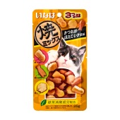 INABA Yakimiksu снеки со вкусом кацуобуси, морского гребешка и кальмара для кошек, 25 г