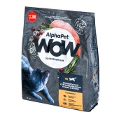 ALPHAPET WOW для взрослых стерилизованных кошек (ЦЫПЛЕНОК), 7 кг
