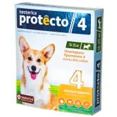 PROTECTO 4 капли для собак 10 - 25 кг, 2 пипетки