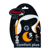 Рулетка COMFORT PLUS S (5 м, 15 кг) ремень, светло-желтый, FLEXI