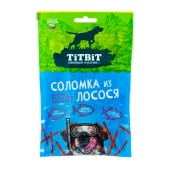 TITBIT лакомство соломка из лосося для собак, 80 г