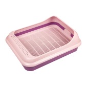 Туалет ЛЕКСИ с бортом и сеткой, розовый, АЛЬТЕРНАТИВА