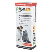 ROLFCLUB 3D шампунь инсектицидный для собак и кошек, 200 мл