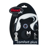 Рулетка COMFORT PLUS M (5 м, 25 кг) ремень, антрацит, FLEXI
