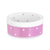 Миска керамическая "Princess" малая (8,5 * 3,5 cм), розовая, 100 мл