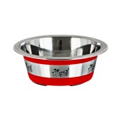 Миска металлическая №0 с печатью "Собака", 0,18 л, DOGMAN