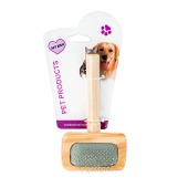 Щетка-пуходерка с каплей (12,5 * 7 см) деревянная, АЛИСА