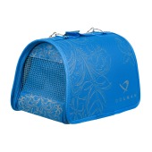 Сумка-переноска ЛИРА МЕХ №1 василёк (35 * 23 * 22 см), DOGMAN