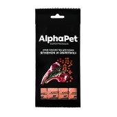 ALPHAPET крем-лакомство для кошек с ягненком и облепихой, 48 г