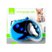 Поводок-рулетка для животных l=7 м до 35 кг, прорезиненная ручка, 2D-кнопка, микс, NUNBELL