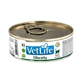 VET LIFE OBESITY паштет для кошек при ожирении, 85 г