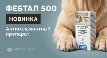 Новинка! Фебтал Комбо 500 для собак