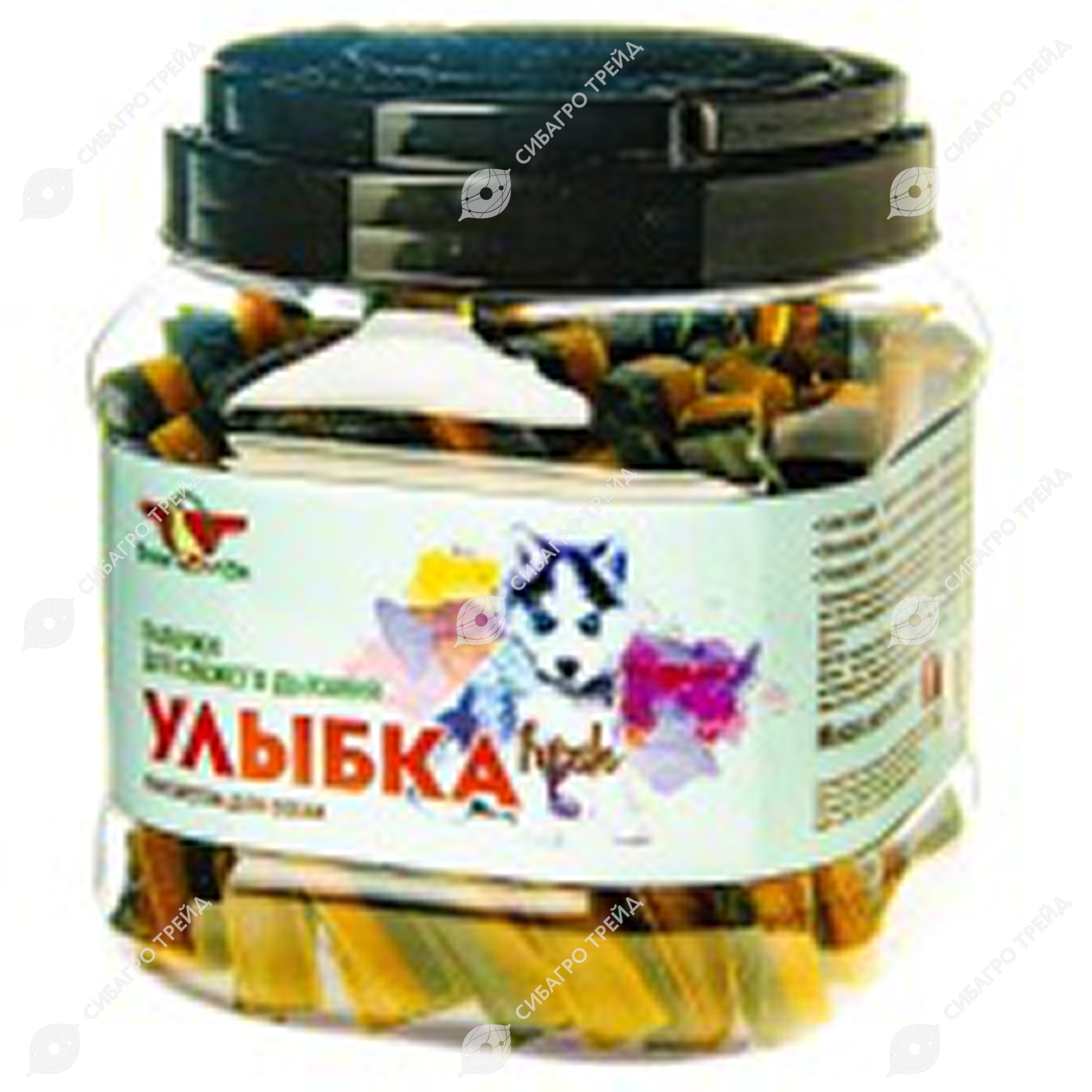 Лакомство УЛЫБКМ FRESH мягкие жевательные палочки для собак для свежести дыхания, 1012 г, GREENQZIN