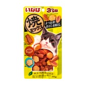 INABA Yakimiksu снеки со вкусом кацуобуси, морского гребешка и бульона для кошек, 25 г