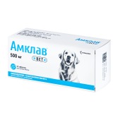 Амклав Вет 500 мг, 10 табл (стрип)