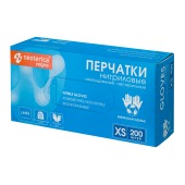 Перчатки нитриловые неопудренные нестерильные биоразлагаемые, размер XS, 200 шт, NEOTERICA VETPRO