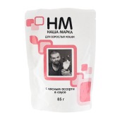 НАША МАРКА пауч для кошек (МЯСНОЕ АССОРТИ, СОУС), 85 г