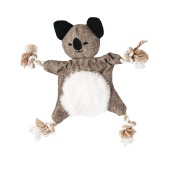 Игрушка-пищалка WOGY Медвежонок (26 * 26 см) с канатами, мягкая, для собак
