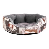 Лежанка №1 НОВЫЙ ГОД (50 * 40 * 16 см), BLACK CAT