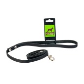 Поводок №12 кожаный, 1,2 м, КАСКАД