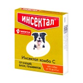 ИНСЕКТАЛ КОМБО капли на холку для собак 10 - 25 кг, 3 шт