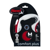 Рулетка COMFORT PLUS M (5 м, 25 кг) ремень, красный, FLEXI