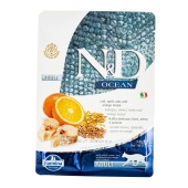 N&D OCEAN для кошек (ТРЕСКА, СПЕЛЬТА, ОВЁС, АПЕЛЬСИН), 0,3 кг.