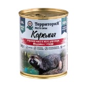 ТЕРРИТОРИЯ КАРЕЛИЯ рубленое мясо в желе для собак (ИНДЕЙКА, УТКА), 340 г