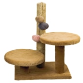 Когтеточка СТОЛБИК ГРИБОЧКИ (30 * 40 * 53 см), BLACK CAT