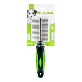 Расческа для животных (20 * 5,4 * 2,6 см) двусторонняя, микс, NUNBELL
