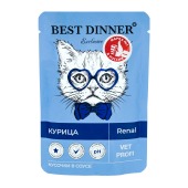 BEST DINNER EXCLUSIVE VET PROFI RENAL пауч для кошек (КУРИЦА), 85 г.