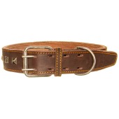 Ошейник №45 кожаный (ДВОЙНОЙ, УКРАШЕНИЯ), КАСКАД