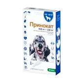 Принокат капли для собак 25 - 40 кг, 400/100 мг, 1 пипетка 4 мл