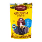ДЕРЕВЕНСКИЕ ЛАКОМСТВА уши кроличьи с мясом утки для собак, 90 г, New