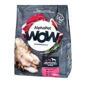 ALPHAPET WOW для взрослых собак крупных пород (ГОВЯДИНА, СЕРДЦЕ), 7 кг