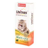 UNITABS Malt+Vit паста с таурином для кошек, 120 мл