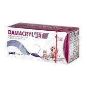 DAMACRYL (ПГА) плетеная рассасывающаяся нить (1 * 75 см, 1) с иглой 40 мм, 3/8, обратно-режущая, 12 шт